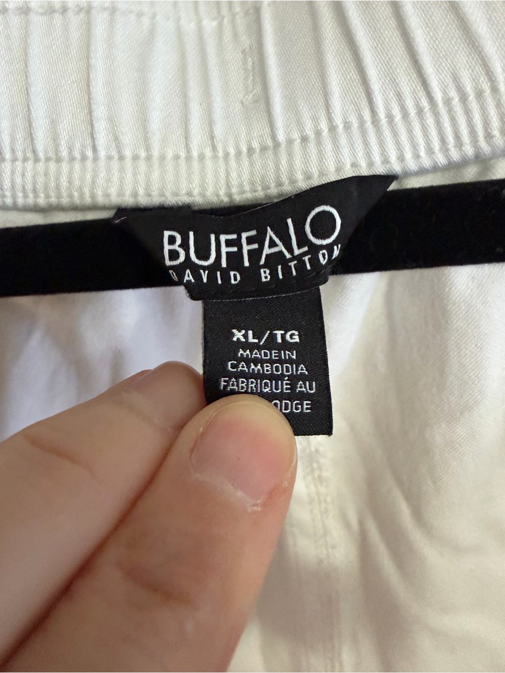 Buffalo David Bitton White Athletic Drawstring Shorts - Picture 3 of 3